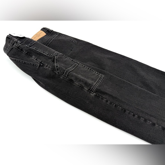 NWT Abercrombie Kids Black Dropped Crotch Skate Jeans 9/10 - Picture 13 of 16